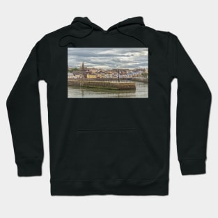 Maryport Harbour In Cumbria Hoodie